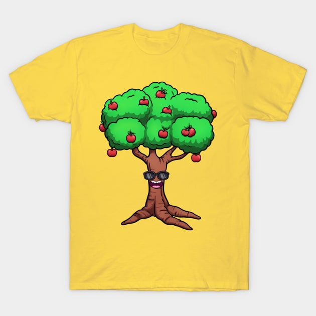 Cool Apple Tree T-Shirt by TheMaskedTooner
